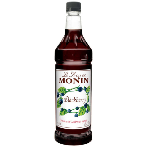 Monin Blackberry Flavor Syrup, 1 Liter -- 4 Case
