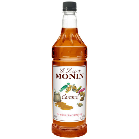 Monin Caramel Flavor Syrup, 1 Liter -- 4 Case