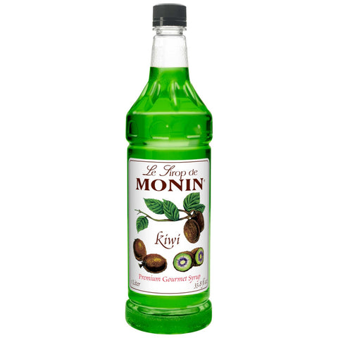 Monin Kiwi Flavor Syrup, 1 Liter -- 4 Case
