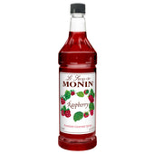 Monin Raspberry Flavor Syrup, 1 Liter -- 4 Case