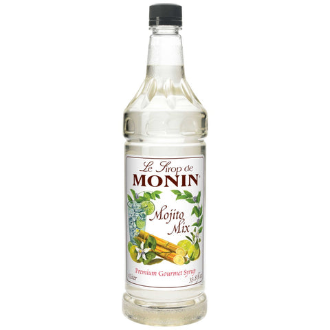 Monin Mojito Mint Flavor Syrup, 1 Liter -- 4 Case