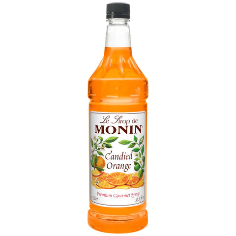 Monin Candied Orange Flavoured Syrup, Plastic Bottle, 1 Liter -- 4 per case.