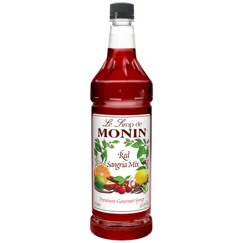 Monin Red Sangria Flavor Syrup, 1 Liter -- 4 Case
