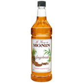 Monin Gingerbread Flavor Syrup Pet Plastic, 1 Liter -- 4 Case