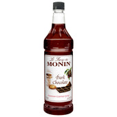 Monin Dark Chocolate Syrup, 1 Liter -- 4 Case