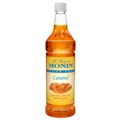 Monin Sugar Free Caramel Flavor Syrup, 1 Liter -- 4 per case.