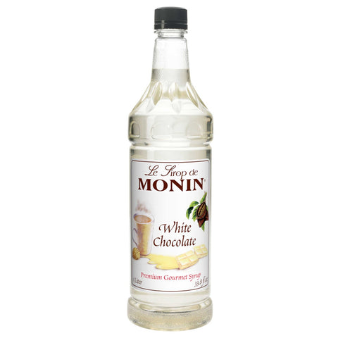 Monin White Chocolate Flavoured Syrup, 1 Liter -- 4 per case.