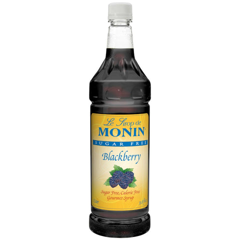 Monin Sugar Free Blackberry Syrup, 1 Liter -- 4 per case.