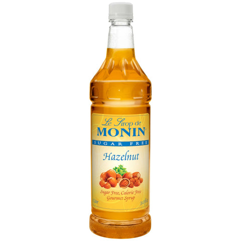 Monin Hazelnut Flavor Petites Sugar Free, 1 Liter -- 4 Case