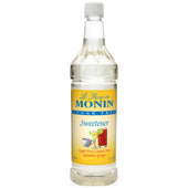 Monin Flavor Sugar Free Sweetener Unflavored, 1 Liter -- 4 Case