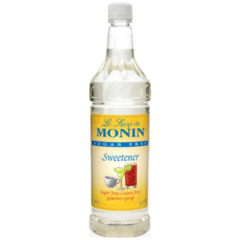 Monin Flavor Sugar Free Sweetener Unflavored, 1 Liter -- 4 Case