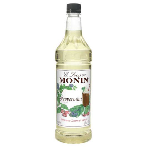 Monin Seasonal Peppermint Flavor Syrup, 1 Liter -- 4 per case.