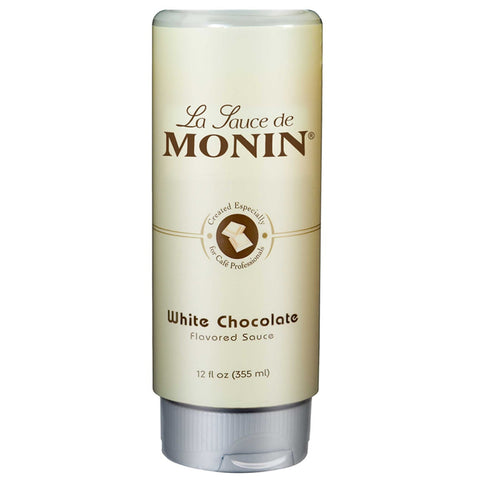 Monin White Chocolate Sauce, 12 Ounce -- 6 per case.