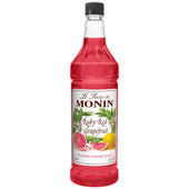 Monin Ruby Red Grapefruit Syrup, 1 Liter -- 4 per case.