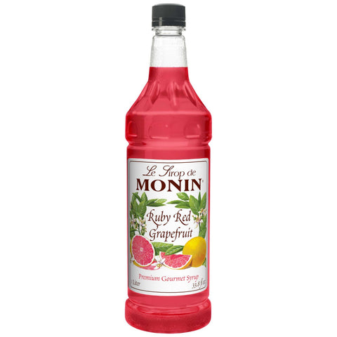 Monin Ruby Red Grapefruit Syrup, 1 Liter -- 4 per case.