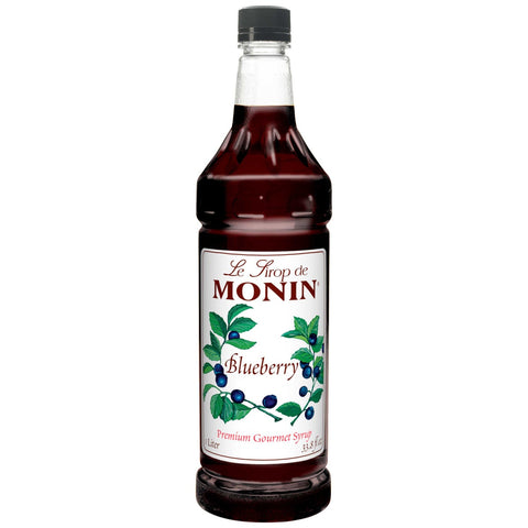 Monin Blueberry Flavor Syrup, 1 Liter -- 4 per case.