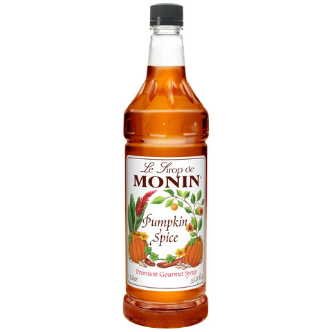 Monin Pumpkin Spice Syrup, 1 Liter -- 4 per case.