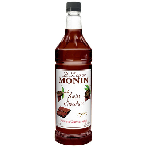 Monin Swiss Chocolate Syrup, 1 Liter -- 4 per case.