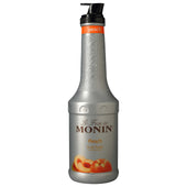 Monin Peach Fruit Puree, 1 Liter -- 4 per case.