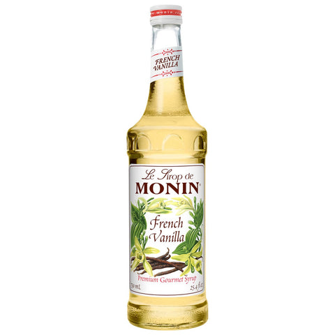 Monin French Vanilla Syrup, 750 Milliliter -- 12 per case.