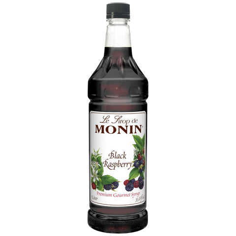 Monin Black Raspberry Syrup, 1 Liter -- 4 per case.