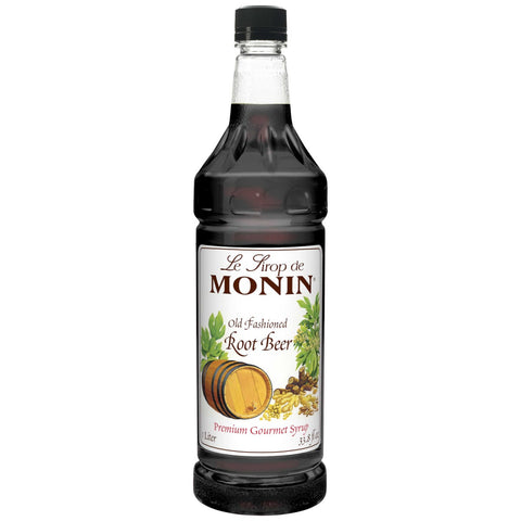 Monin Old Fashioned Root Beer Syrup, 1 Liter -- 4 per case.