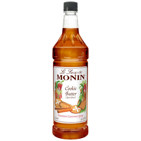 Monin Cookie Butter Premium Gourmet Syrup, 1 Liter -- 4 per case.