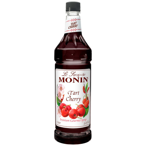 Monin Tart Cherry Syrup, 1 Liter -- 4 per case.