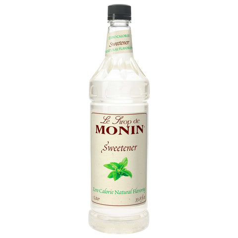 Monin Sweetener Zero Calorie Natural Flavoring, 1 Liter -- 4 per case.