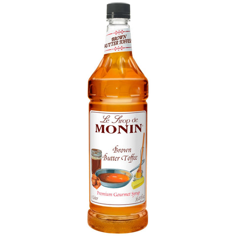Monin Brown Butter Toffee Syrup, 1 Liter -- 4 per case.