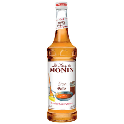 Monin Brown Butter Syrup, 750 Milliliter -- 12 per case.