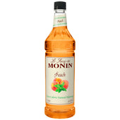 Monin Zero Calorie Natural Peach Syrup, 1 Liter -- 4 per case.