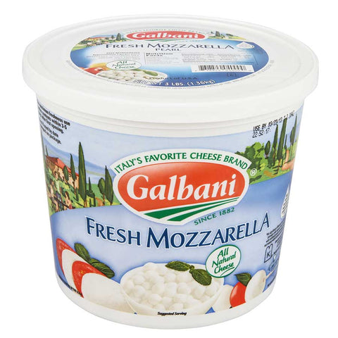 Galbani Fresh Mozzarella Pearl 4g, 3 Pound -- 2 per case.
