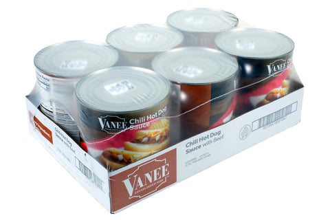 Vanee Chili Hot Dog Sauce - 110 oz. can, 6 per case