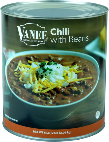 Vanee Chili with Beans - no. 10 can, 6 per case