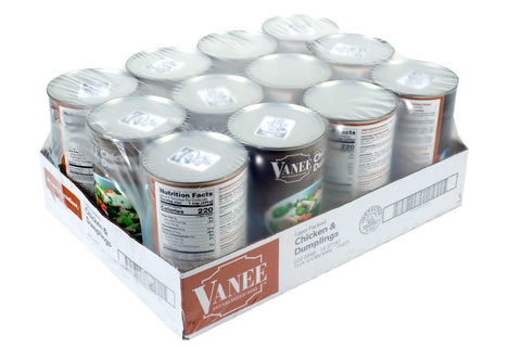 Vanee Chicken & Dumpling Entree 20 Percent, 48 Ounce -- 12 Case