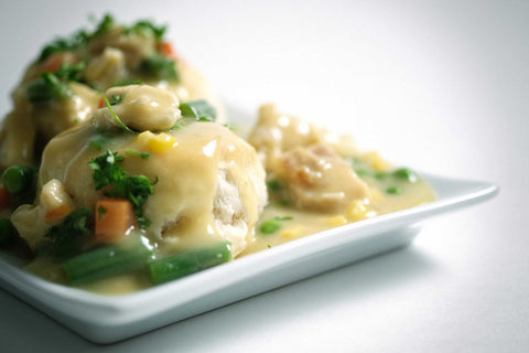 Vanee Foods Dumpling In Chicken Broth, 48 Ounce -- 12 per case.
