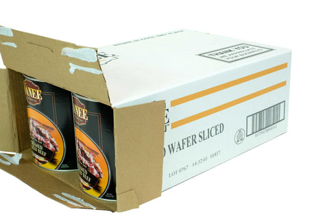 Vanee Foods Creamed Wafer Sliced Beef - Number 10 Can -- 6 per case.