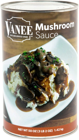 Vanee Mushroom Sauce, 50 Ounce -- 12 Case