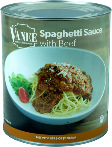 Vanee Spaghetti Sauce with Meat, 105 Ounce -- 6 per case