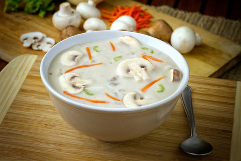 Vanee Condensed Cream of Mushroom Soup - 51 oz. can, 12 per case