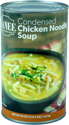 Vanee Condensed Chicken Noodle Soup - 50 oz. can, 12 per case