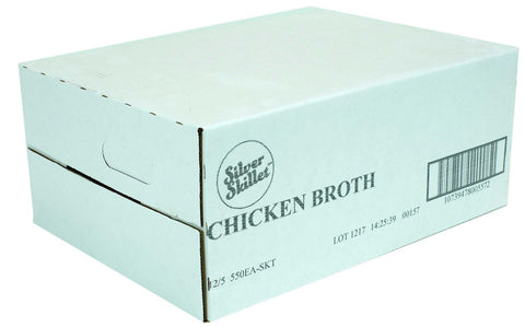 Silver Skillet Chicken Broth, 48 Ounce -- 12 per case.