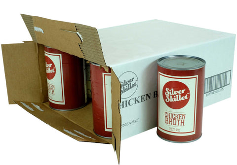 Silver Skillet Chicken Broth, 48 Ounce -- 12 per case.