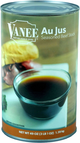 Vanee Au Jus Seasoned Beef Stock, 49 Ounce -- 12 per case