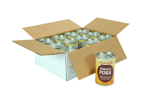 Simply Serve Pureed Pork, 15 Ounce -- 12 Count