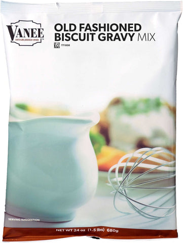 Vanee Foods Old Fashioned Biscuit Gravy Mix, 24 Ounce -- 6 per case.