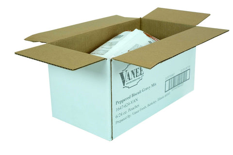 Vanee Foods Pepper Biscuit Gravy Mix, 24 Ounce -- 6 per case.