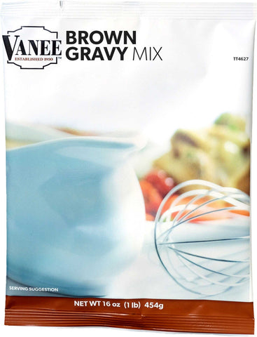 Vanee Foods Brown Gravy Mix, 16 Ounce -- 8 per case.