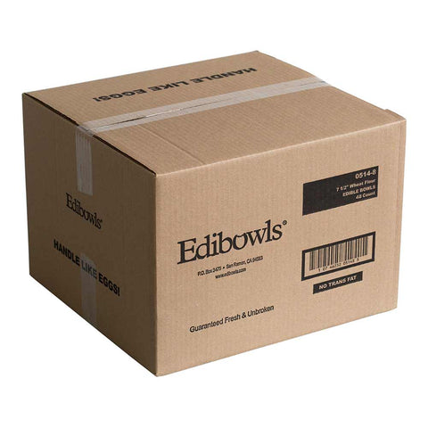 Edibowls Salad Shell Baked Flour, 7.5 inch -- 48 per case.